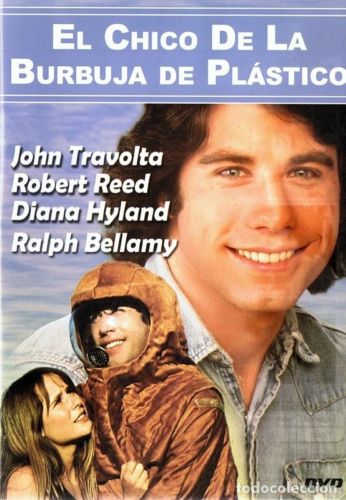 Póster de la película "El chico de la búrbuja de plástico", protagonizada por Jhon Travolta.