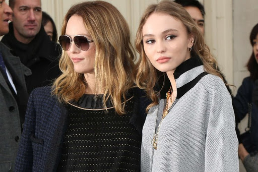 La actriz francesa Vanessa Paradis y su hija Lily Rose, producto de su relación con el actor Jhonny Depp