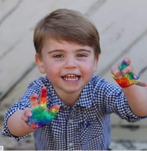 El principe Louis, hijo menor de Kate Middleton