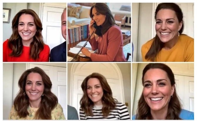 La elección de los estilismos de Kate Middleton en cuarentena