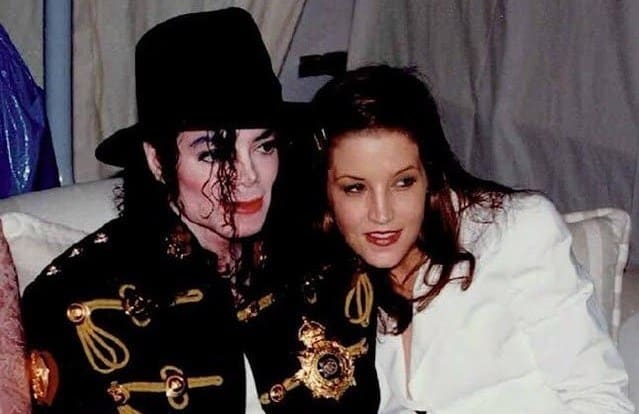 Lisa Marie Presley y Michael Jackson