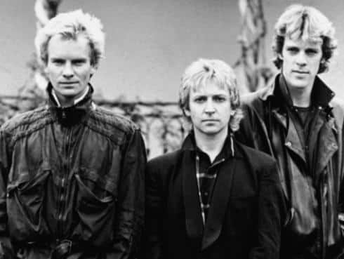 Los integrantes de la banda británica The Police