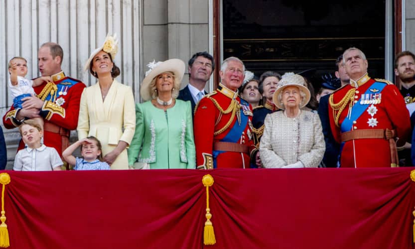 La familia real británica