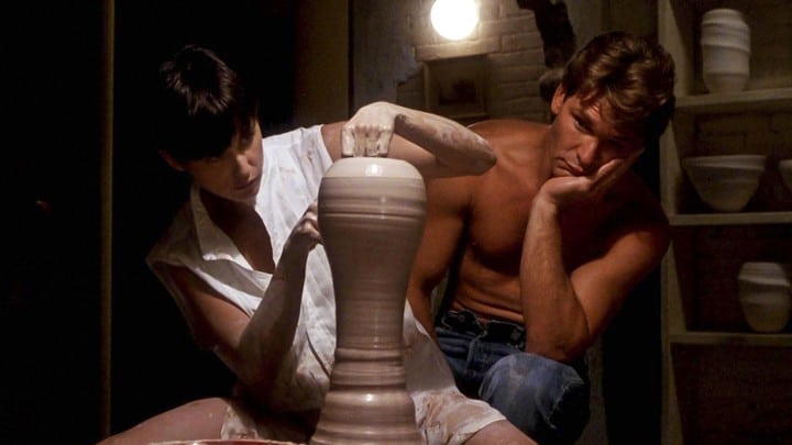 Demi Moore y Patrick Swayze en la película "Ghost".