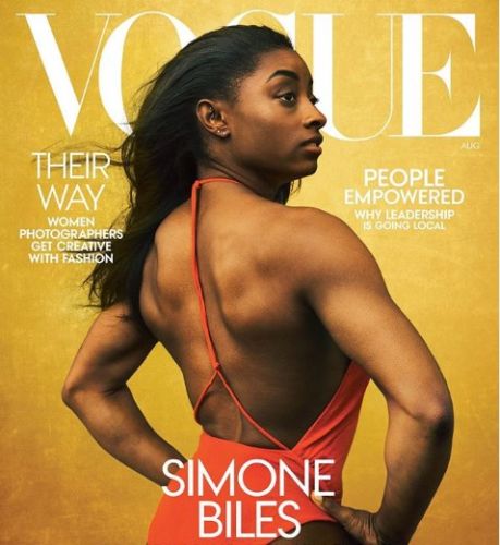Simone Biles en la portada de la revista Vogue