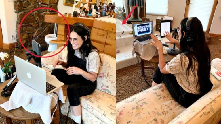 Así es el impactante baño de Demi Moore