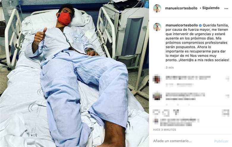 Exclusiva: Manuel Cortés deberá ser operado de urgencia por una apendicitis