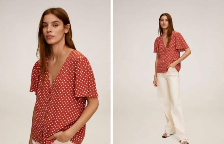 blusa lunares
