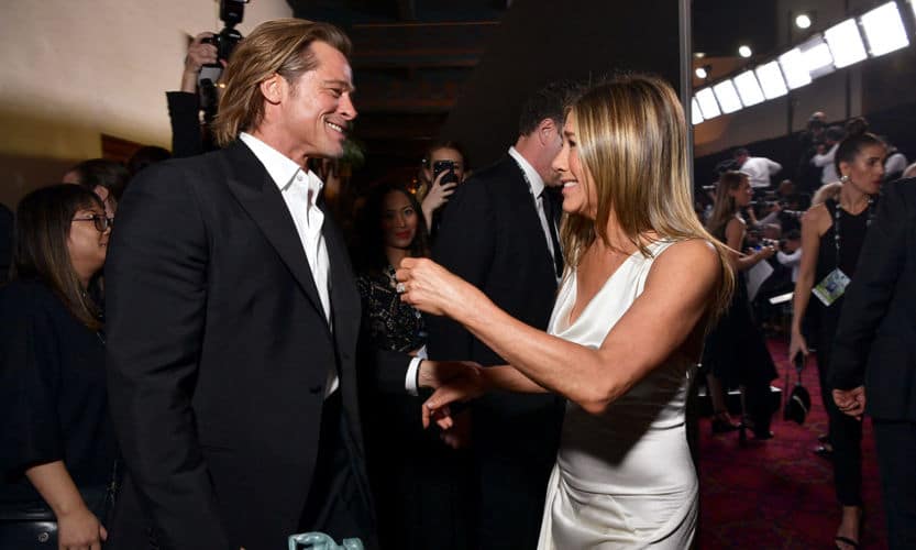 Brad Pitt  y Jennifer Aniston se reencontraron en los SAG Awards
