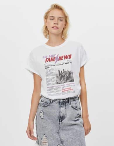 camiseta bershka