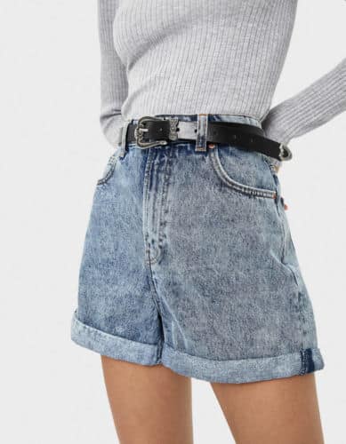 cinturón con hebilla bershka