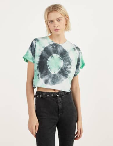 tie-dye croped bershka