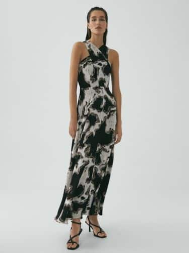 estampado blanco negro massimo dutti