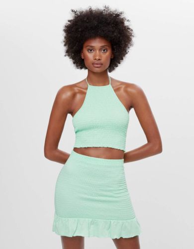 falda goma bershka