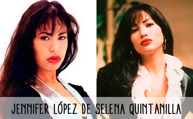 Jennifer López vestida como Selena