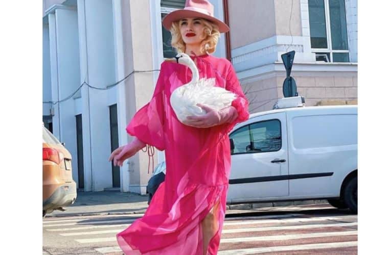 vestido rosa largo