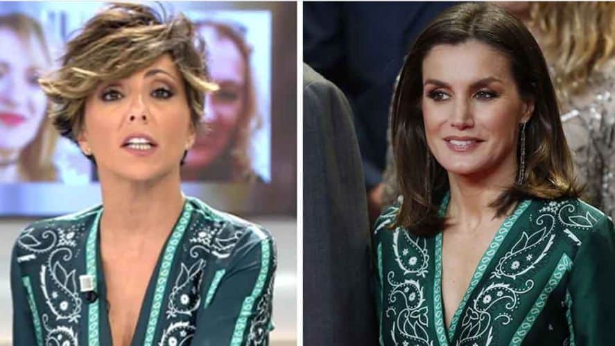 cotilleo sonsoles letizia vestido mismo sandro verde