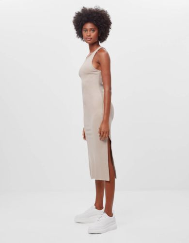vestido midi bershka