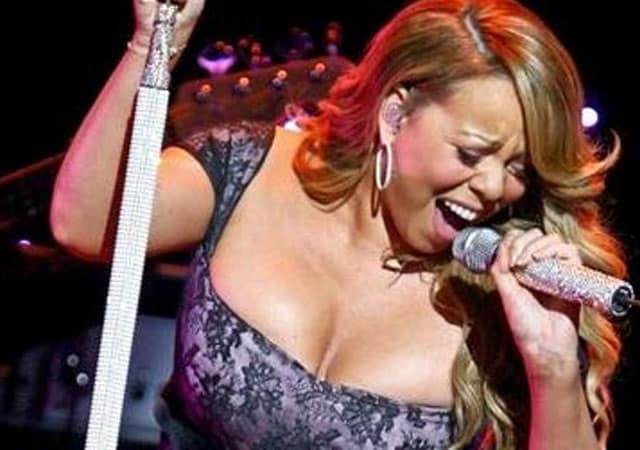 Mariah Carey se ve gordita y canta