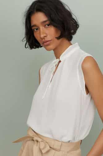 cuello plisado H&M