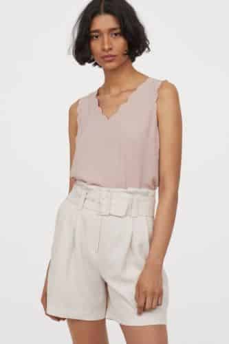 blusa sin mangas H&M
