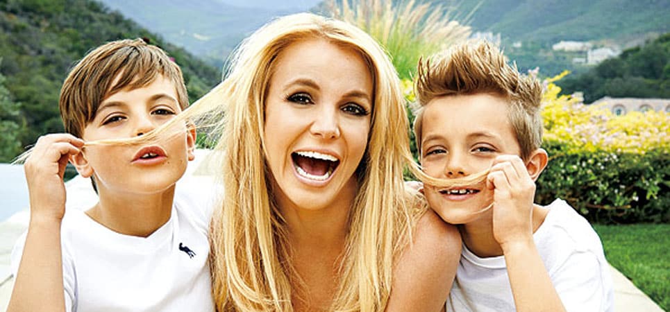 Britney Spears y sus dos hijos