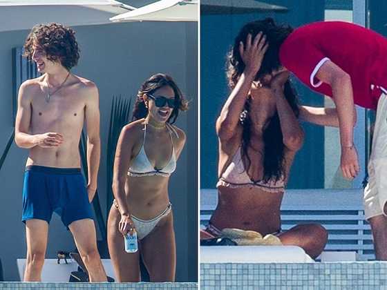 Eiza González y  Timothée Chalamet