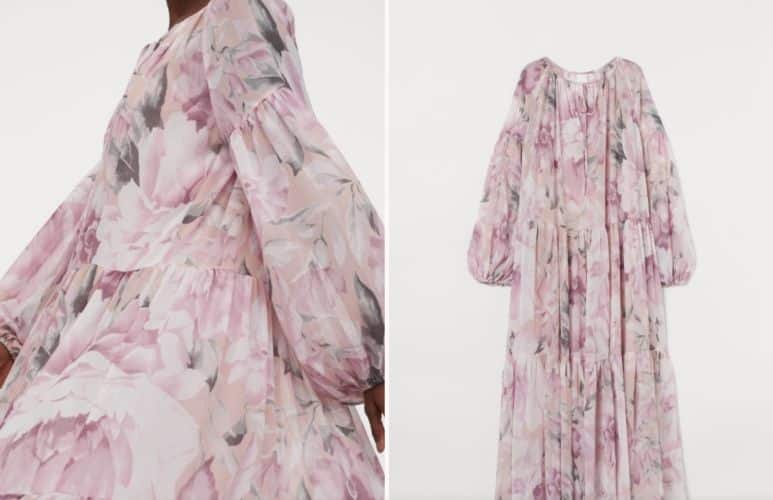 vestido gasa H&M