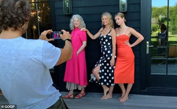 Gwyneth Paltrow, Blythe Danner y Apple Martin