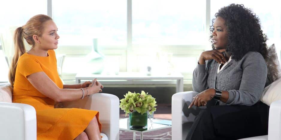 Lindsay Lohan y Oprah Winfrey