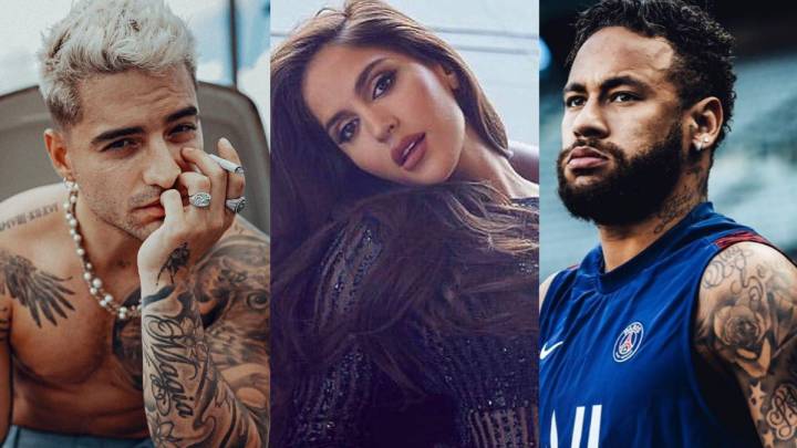 Maluma, Nayalia Barulich y Neymar