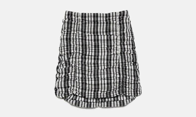 falda mini cuadros