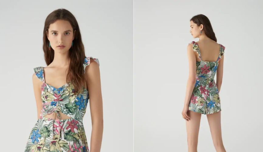 mono flores Pull&Bear