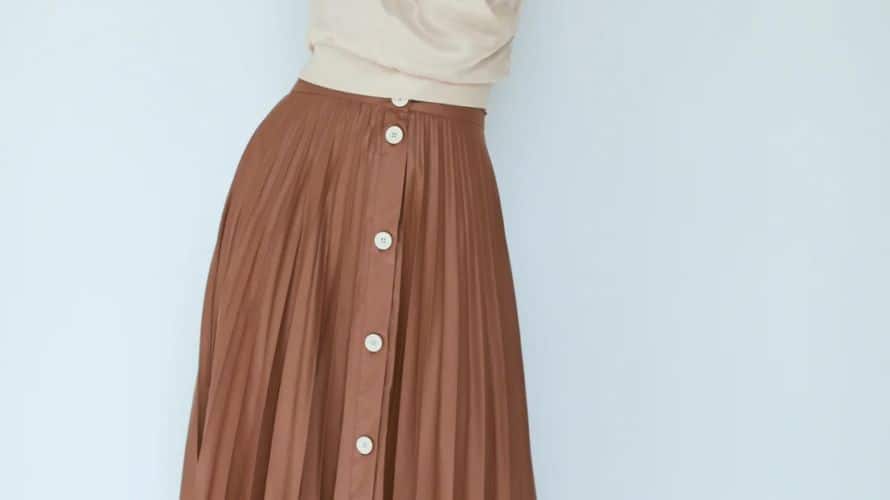 falda plisada zara