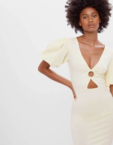bershka vestido popellin
