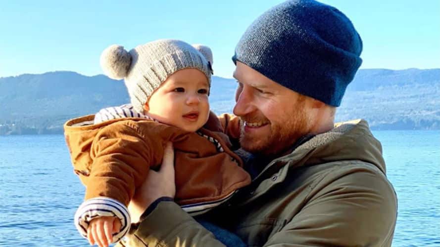 Príncipe Harry y su hijo Archie 