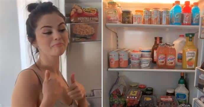 El refrigerador de Selena Gomez