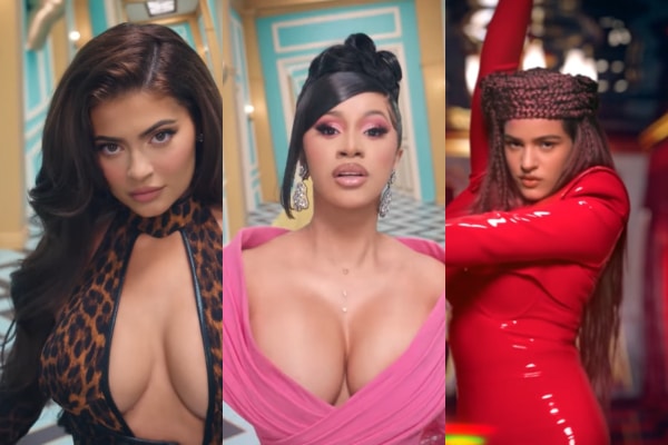 Rosalía se cuela en el video de Cardi B junto a Kylie Jenner