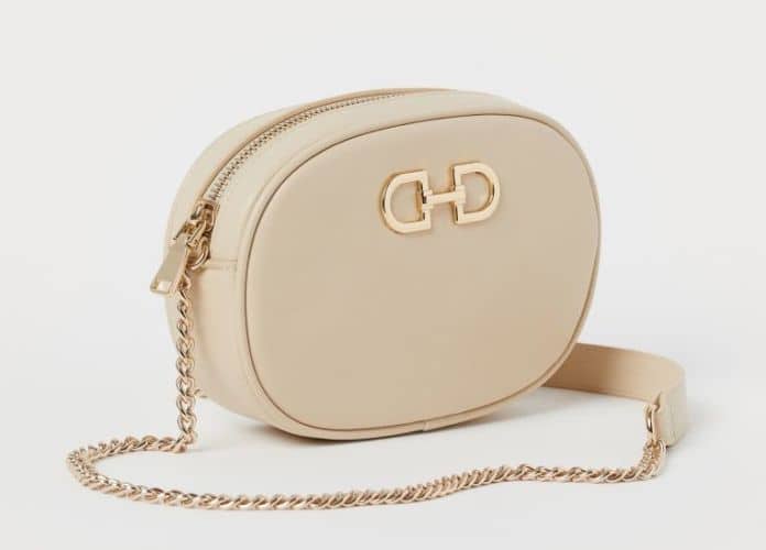bolso beige H&M