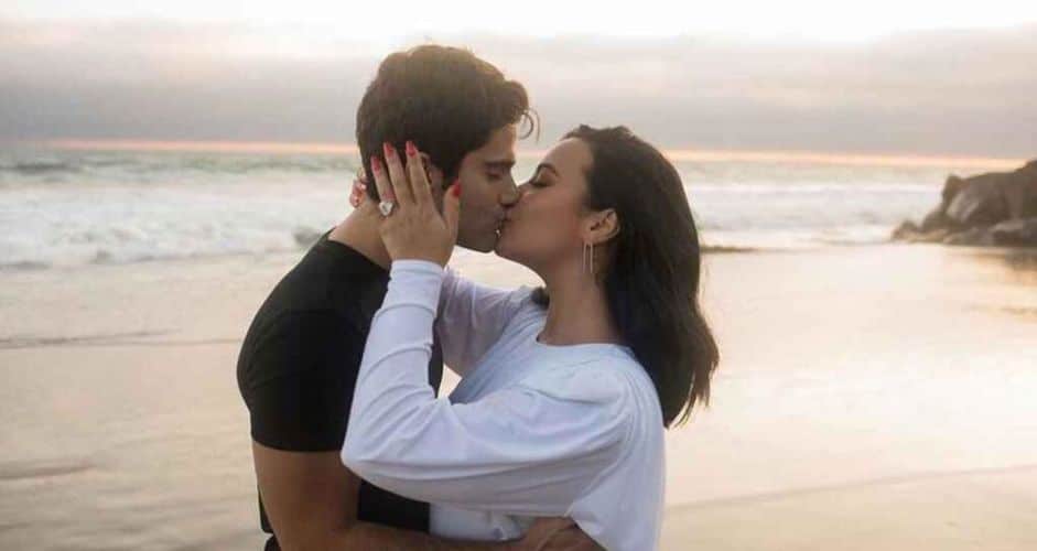 Demi Lovato y su ex prometido, el actor Max Ehrich,