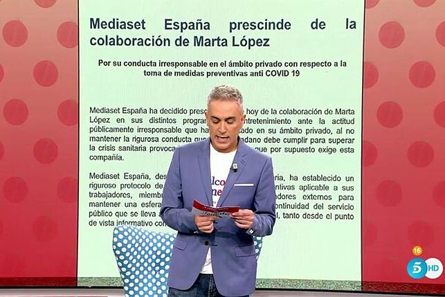El nuevo trabajo de Marta López después de la patada de Mediaset