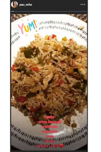 Paula Echevarría opta por el arroz basmati a la hora de ingerir carbohidratos 