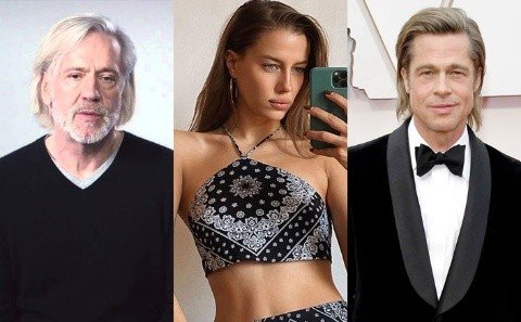 Roland Mary, Nicole Poturaslki y Brad Pitt