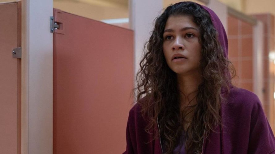 Zendaya en la serie Euphoria