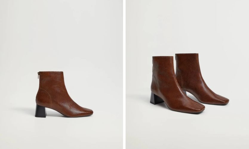 botin piel tacon mango