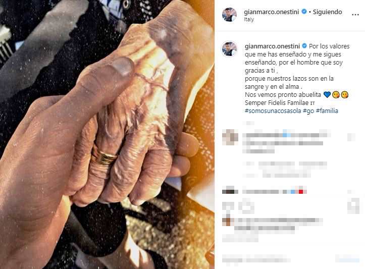 Gianmarco comparte un video con su abuela de 100 años