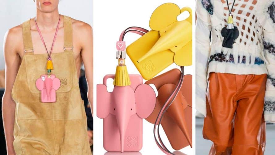 Loewe sorprende con sus fundas de elefante