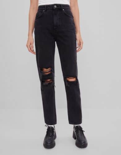 pantalon mom bershka