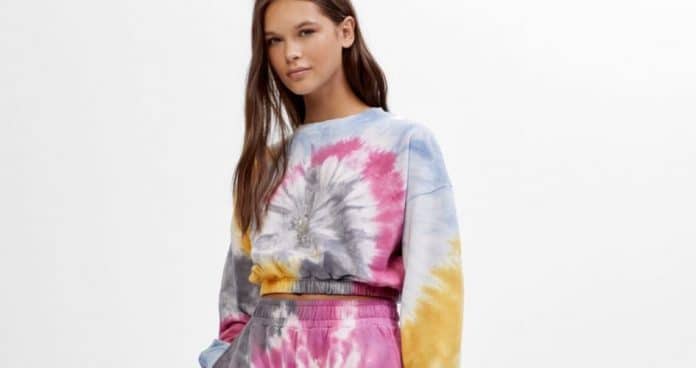 tie dye bershka