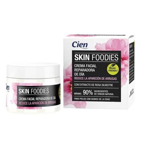 Skin Foodies: Crema facial antiarrugas de día con extracto de rosa silvestre